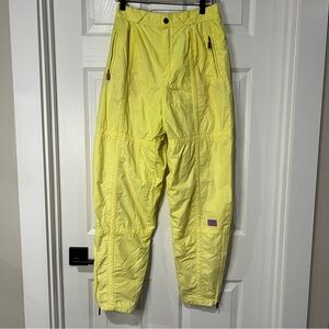 Vintage 90’s Vibrant Yellow Men's Cold Weather  Pants- Snow Pants